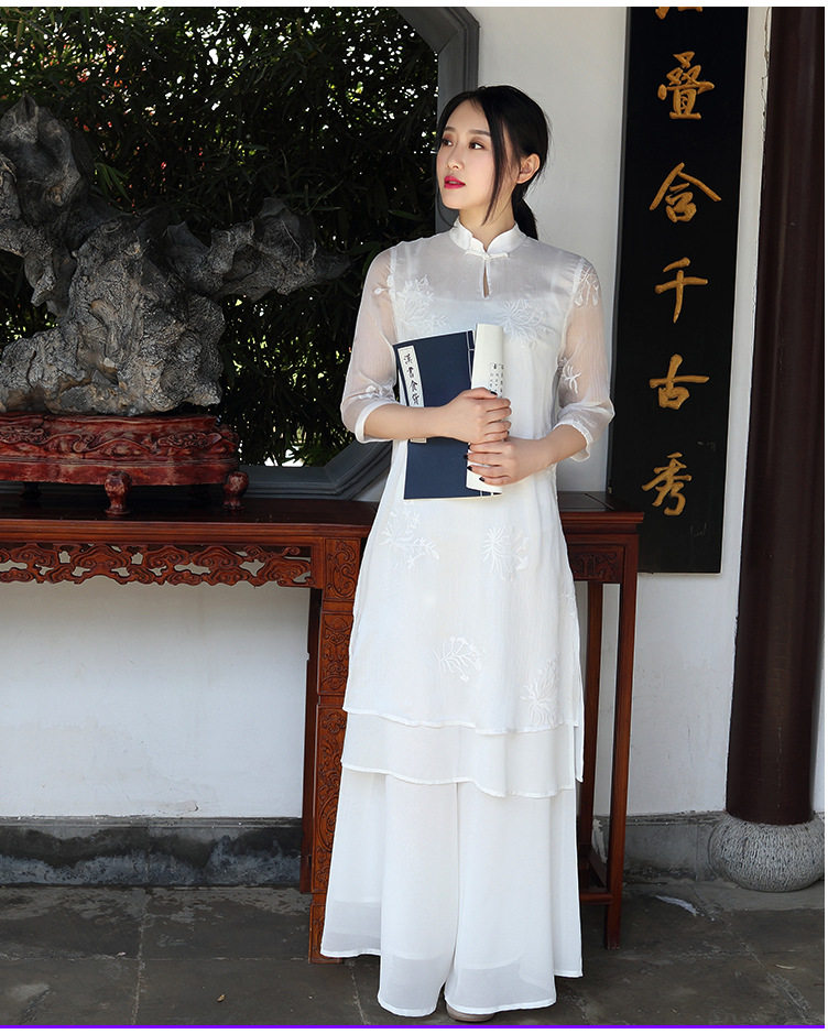 唐装女中国风夏装修身中式上衣茶服盘扣女装禅意汉服改良文艺服装