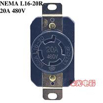 LK-2424FL16-20R NEMA anti-loose socket 20A 480V American medical device hardware female socket