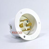 30A250V NEMA American Industrial grade plug-in plug Chassis flush plug LK6432FI