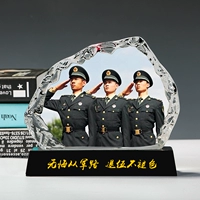 Crystal Gift Custom Veterans товарищи -ин -армии и ветераны и одноклассники собирают сувениры практические кадры