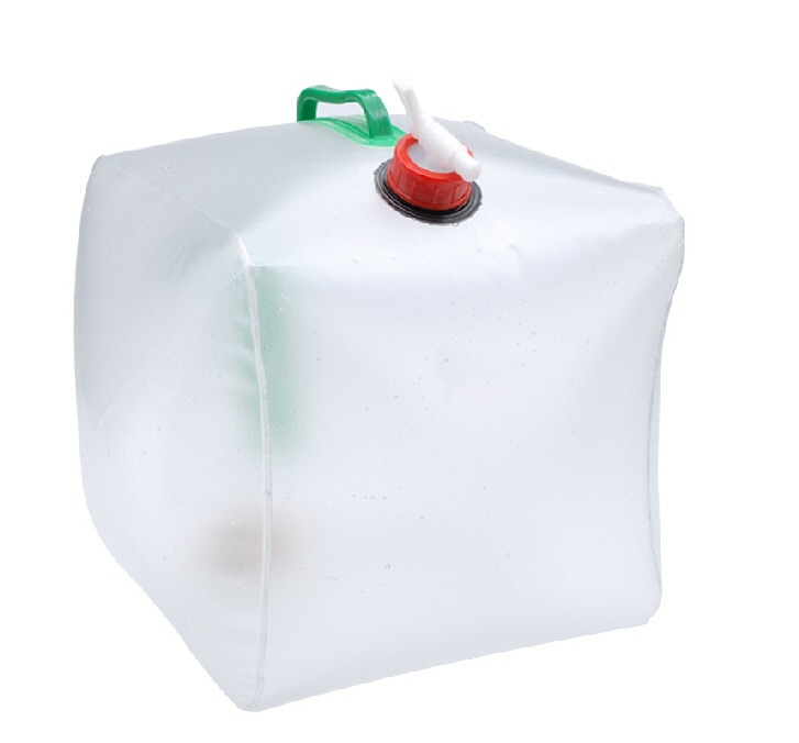 Túi nước ngoài trời dung tích lớn gấp gọn đựng nước cầm tay bằng nhựa màu xanh lá cây 20L xô cắm trại cung cấp thiết bị - Thiết bị nước / Bình chứa nước thùng đá nhựa