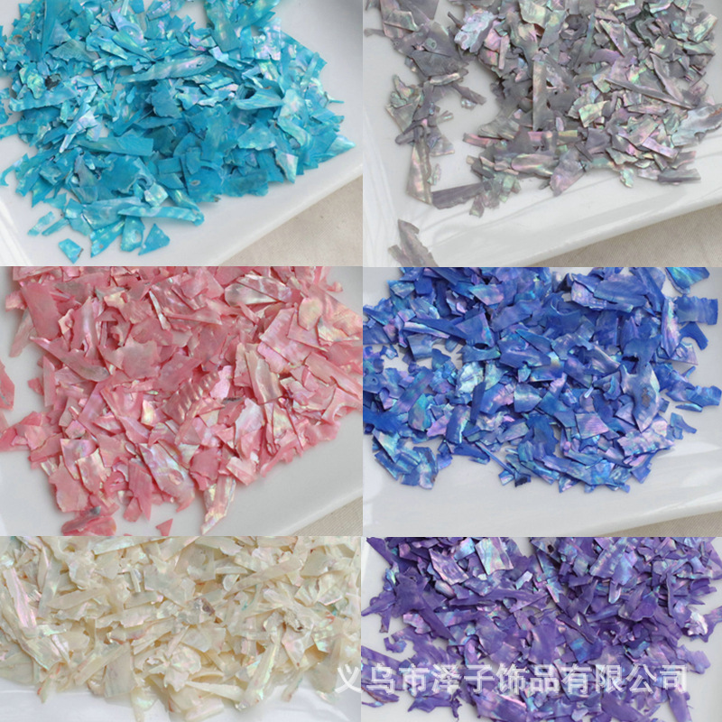 Abalone Shell Fragments, Iridescent Abalone Shiny Shell Fragments, Nail Decorations, Nail Art and Mobile Phone Decoration Materials Wholesale