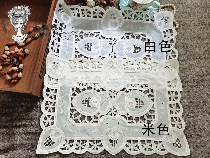 Foreign Trade Outlet Stock Tli Ylon Bright Satin Cloth Tray With Process Meal Cushion Disc Cushion Ex Gratia