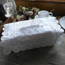 Foreign trade exports to Europe and the United States White Terlilun Bai belt Li inlaid with the craft tissue box set pumping paper set