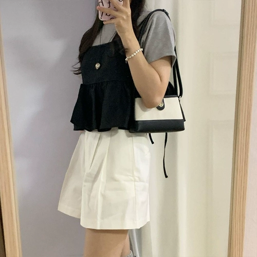 Шоппер, сумка на одно плечо, сумка подмышку, сумка через плечо, Южная Корея, из натуральной кожи