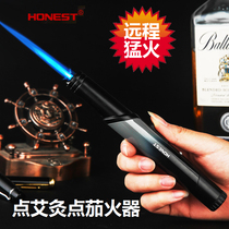  Oversized handle Creative personality Metal windproof direct impact tinder inflatable body High temperature portable spitfire torch welding gun