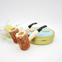 Special Price Handmade Corn Practice Smoke Bucket Silk Disposable Smoke Bucket To Be Infighting Starters New Hands Cut Tobacco Sailing Gold Silk Nestle