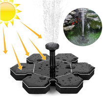 Fondereau solaire Spray Pond Fake Mountain Cycle Mute Water Pump Small Outdoor Home Landscape Floating Water Oxygenation Pump