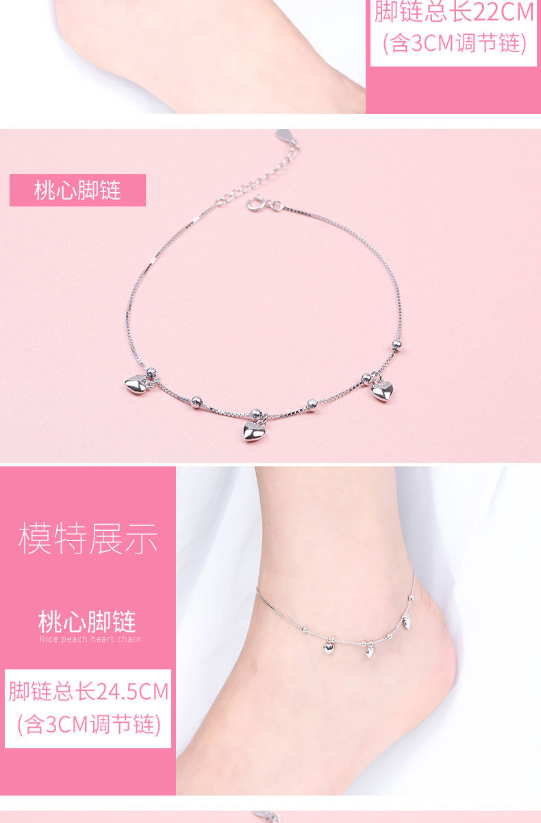 Bracelet de cheville Femme en Argenterie - Ref 3102567 Image 16