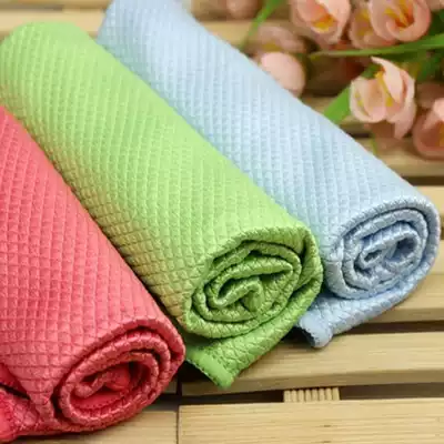 Water absorption, no hair loss, no water marks, Korean table wiping, fish scale rag, glass tile cleaning, dishwashing cloth