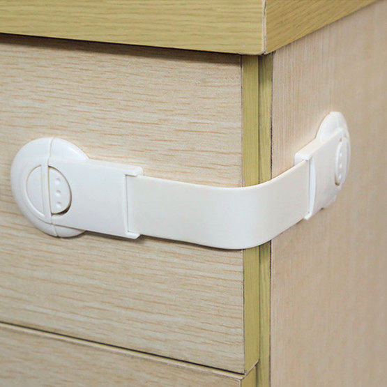 Japan KM Child protection safety lock refrigerator protective lock drawer toilet door lock baby anti-door soft lock catch