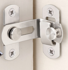 Anti-unlock door Anti-lock door buckle Child hitch lock Dressing Room Door Durable Bolt Lock Turning Corner Door Chain Buckle Thickening