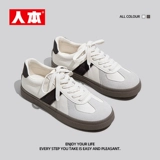 Весенняя белая обувь для отдыха на платформе, кроссовки