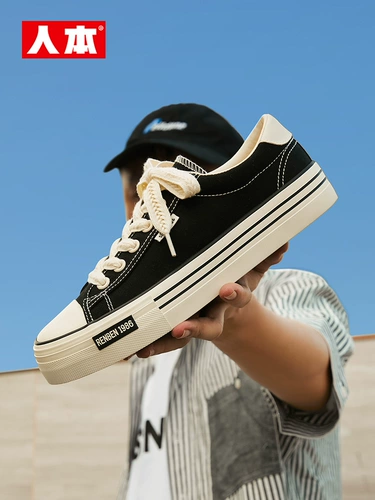 人本 Тканевые туфли, кроссовки, обувь на платформе, осенние