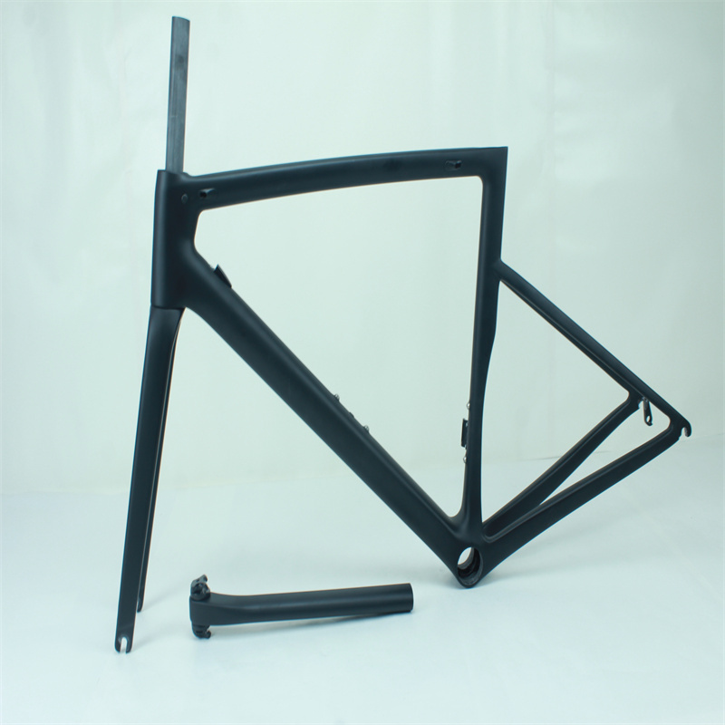 Factory Direct Sales Carbon Fiber Direct-Mounted Single-Hole Rim Brake Lightweight Climbing Version Internal Wiring Road Racing Bicycle Frame Factory Direct Sales Carbon Fiber Direct-Mounted Single-Hole Rim Brake Lightweight Climbing Version Internal Wiring Road Racing Bicycle Frame