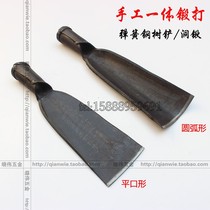 Hand-made Integrated Tree Spade spring steel tree shovel digging hole shovel thick Luoyang shovel digging tree digging pole hole shovel opening blade