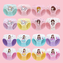 3-4-5-6-7-8 years old 9 girls underwear pure cotton 100% cotton file baby little girl childrens triangle shorts head