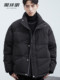 Men's stand-up collar down jacket winter new trendy casual loose high-end warm bread coat thickened jacket