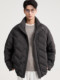 Geometric Quilted Down Jacket Men's 2025 Winter New Casual Warm Stand Collar Profile Casual Thickened Jacket