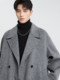 High-end detachable down lining wool double-sided woolen coat men's mid-length winter casual woolen coat