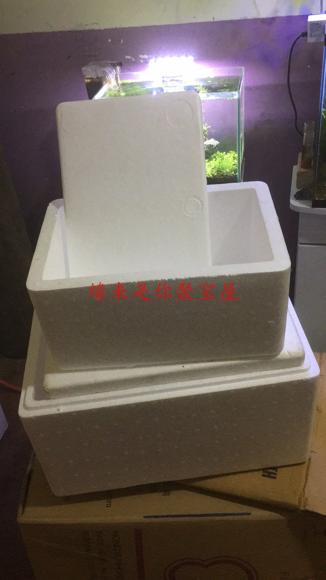 Living fish shrimp packaging boxes big box big box small box winter must warm baby