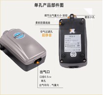 Starstar cr Cilong ultra silent oxygen pump single-hole double-hole air volume adjustable with sand head oxygen windpipe