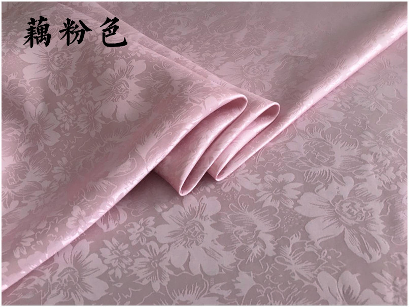 Sangpo vải satin lụa vải lụa hoa hồng vải quần áo Trung Quốc DIY jacquard lụa nguyên liệu 38 nhân dân tệ m - Vải vải tự làm vải nỉ cứng