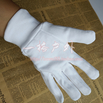 Troops wearing honor guard white gloves white velvet gloves cotton labor insurance fans outdoor warm writing gloves