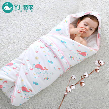 冬天襁褓包巾被子新生的儿初生婴儿抱被秋冬加