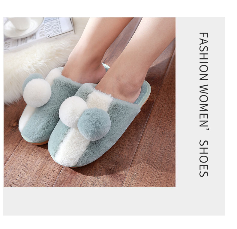 宜 阁 dép cotton nam và nữ mùa đông dép lông trong nhà sang trọng dễ thương dày phiên bản Hàn Quốc của cặp vợ chồng dép nhựa đi trong nhà vệ sinh