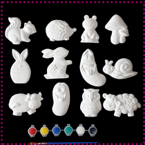 Plaster dolls Graffiti Kindergarten handmade DIY creative making material Painting children Puzzle Toys Painted plaster