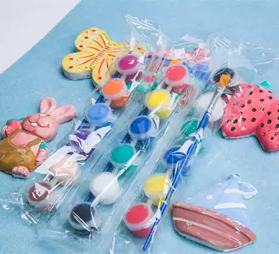 Graffiti small acrylic pigment strip environmental protection kindergarten children waterproof 12-color set diy stone painting small box 3ml