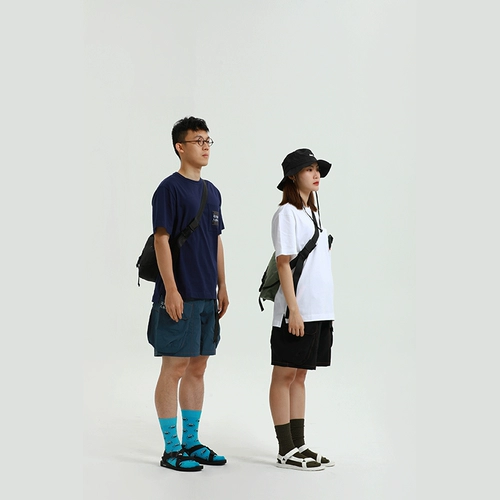 Оригинальная японская хлопковая съемная футболка с коротким рукавом для отдыха, короткий рукав