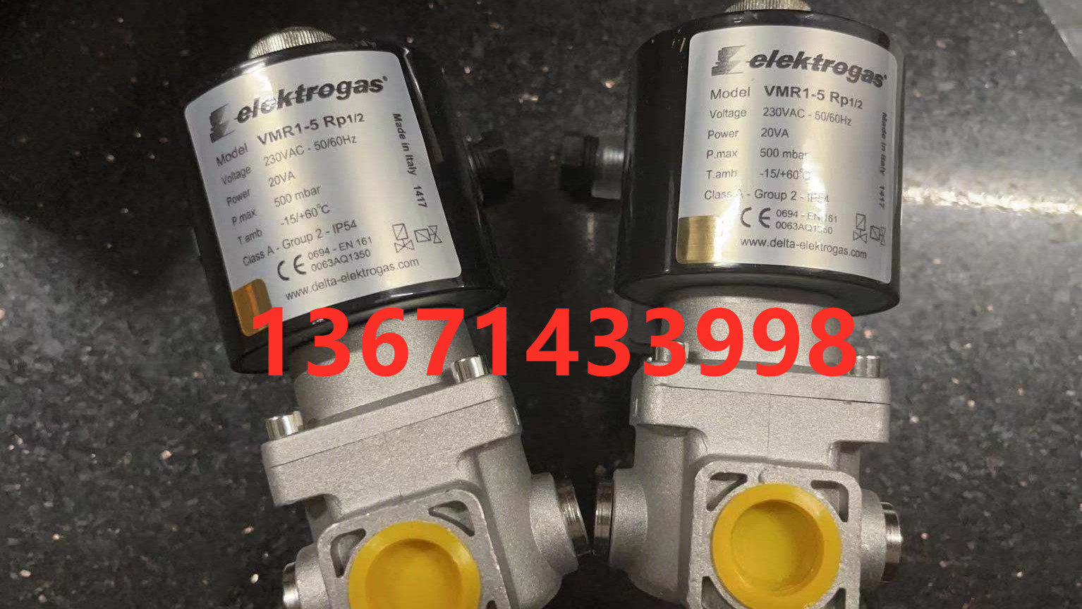 VMR1-5 RP1 2 gas solenoid valve elektrogasElectrolux gas solenoid valve 500mbar