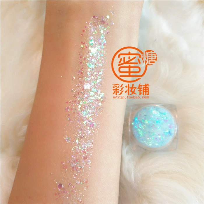 Original flash phim có độ bóng cao gel kem bóng mắt giai đoạn trang điểm mặt body sequins hiển thị ảnh ins gió hiển thị phấn mắt tốt