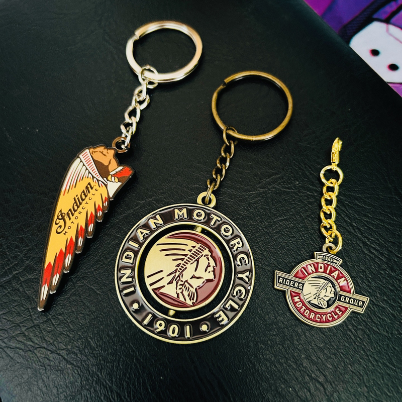Retro Indian Motorcycle American-Style Keychain Pendant Indian Motorcycle Keychain Retro Indian Motorcycle American-Style Keychain Pendant Indian Motorcycle Keychain