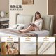 Chivas Leather Bed Modern Simple Master Bedroom King Bed Modern Light Luxurious Soft Bed Cream Style Bedroom Bed C206