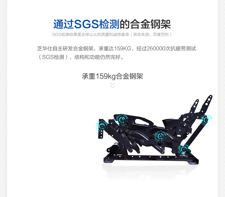 芝华仕 头等舱 美式电动多功能布艺沙发 图3