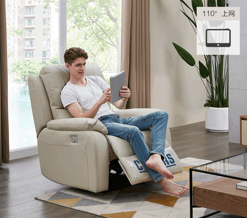 Cheers Đầu tiên sofa phòng khách công nghệ vải ghế bành hiện đại nhỏ gọn có đơn điện ghế K202 - Ghế sô pha ghế sofa phòng khách