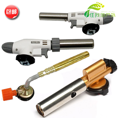 Jet Fire Gun Flame Gun Portable Baking Cuisine High Temperature Spray Gun Gas Gun Flame Lighter Outdoor Point Carbon