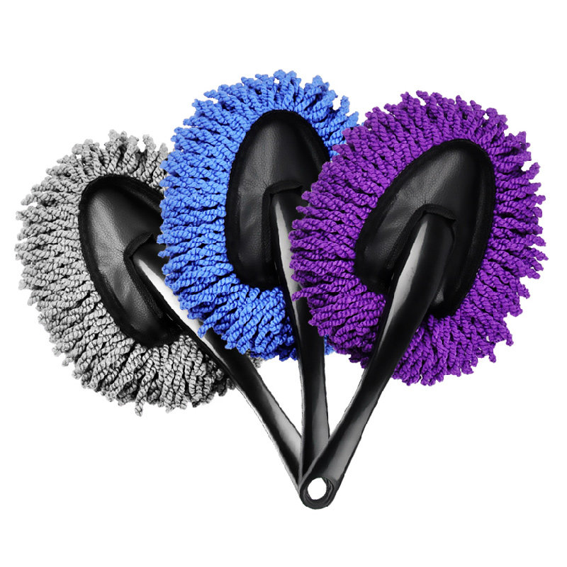 Car Supplies Mini Car Wash Waxing Mop Car Dust Removal Cart Small Car Wax Brush Cleaning Brush