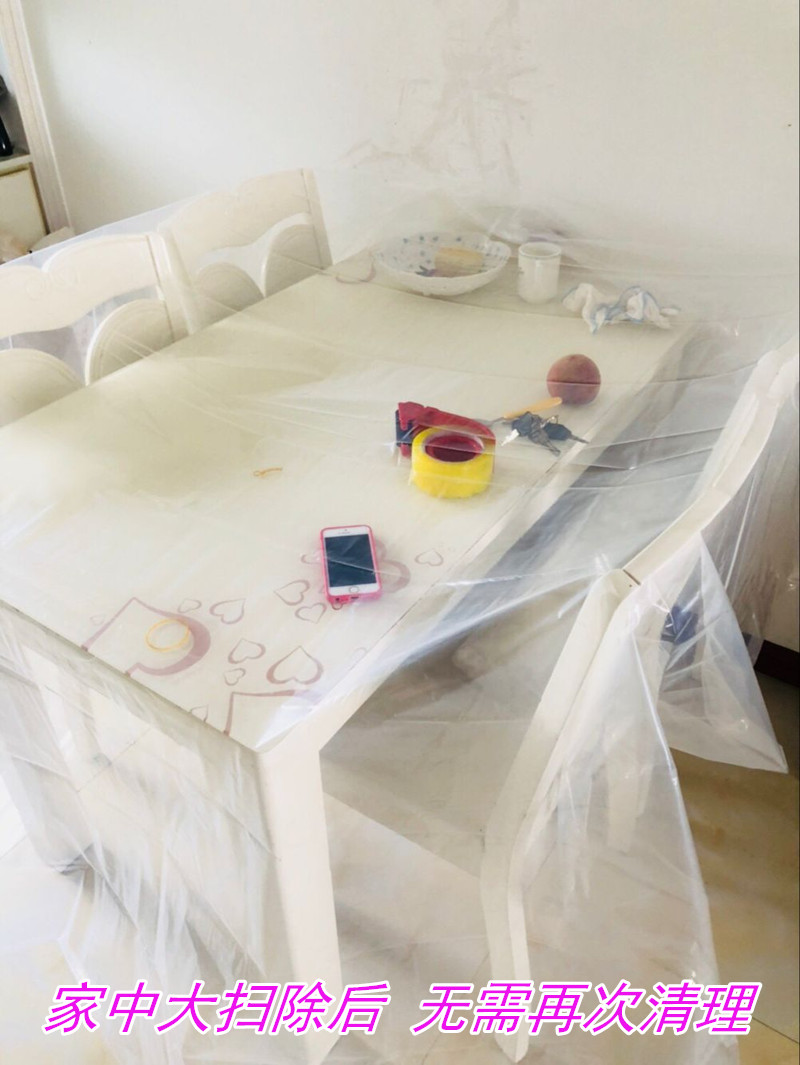 Đồ nội thất bằng nhựa bụi vải trong suốt tro bụi chống mưa nệm sofa phòng khách bảo vệ bìa nhựa dày quạt áo điều hoà
