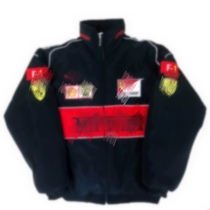F1 racing elements street hip-hop zipper jacket casual wear autumn and winter clothing embroidery technology retro small cotton coat jacket