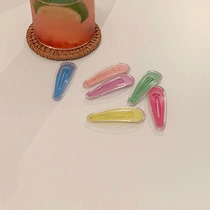 Autumn and winter color small clip hairclip side girl side clip bbclip Japanese and Korean temperament broken hair hairpin headwear