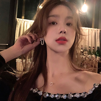 Temperament Sweetness Butterfly Knot Pearl Earrings Earrings Small Crowddesign Feel Light Extravagant Superior Ear Clip Woman No Earle Ear Accessories