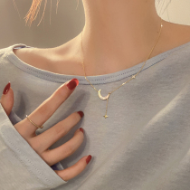 Xingyue 925 sterling silver necklace female light luxury niche design sense neck chain autumn and winter high choker sweater chain accessories