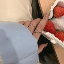 ins cross design sense of wild index finger ring 2021 new ring womens fashion personality stacked ring J011