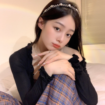 Japan and South Korea sweet and spicy love hair hoop broken hair artifact hair card 2021 new hair accessories headgear women wash face