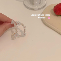 Flower earrings female unique niche design sense earrings 2021 New Tide gentle senior temperament earrings