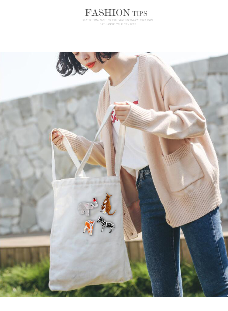 Nhật Bản và Hàn Quốc dễ thương thêu trâm nữ phụ kiện retro huy hiệu hoang dã phim hoạt hình động vật trang trí cổ áo pin trang sức pin khóa huy hiệu cài balo